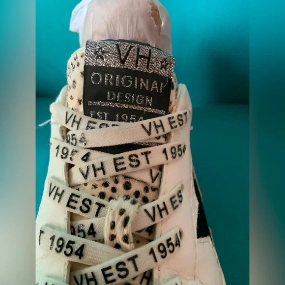 Stylish Vintage Havana Forever Wild Cheetah White and Black Women’s Sneakers - Picture 2 of 5